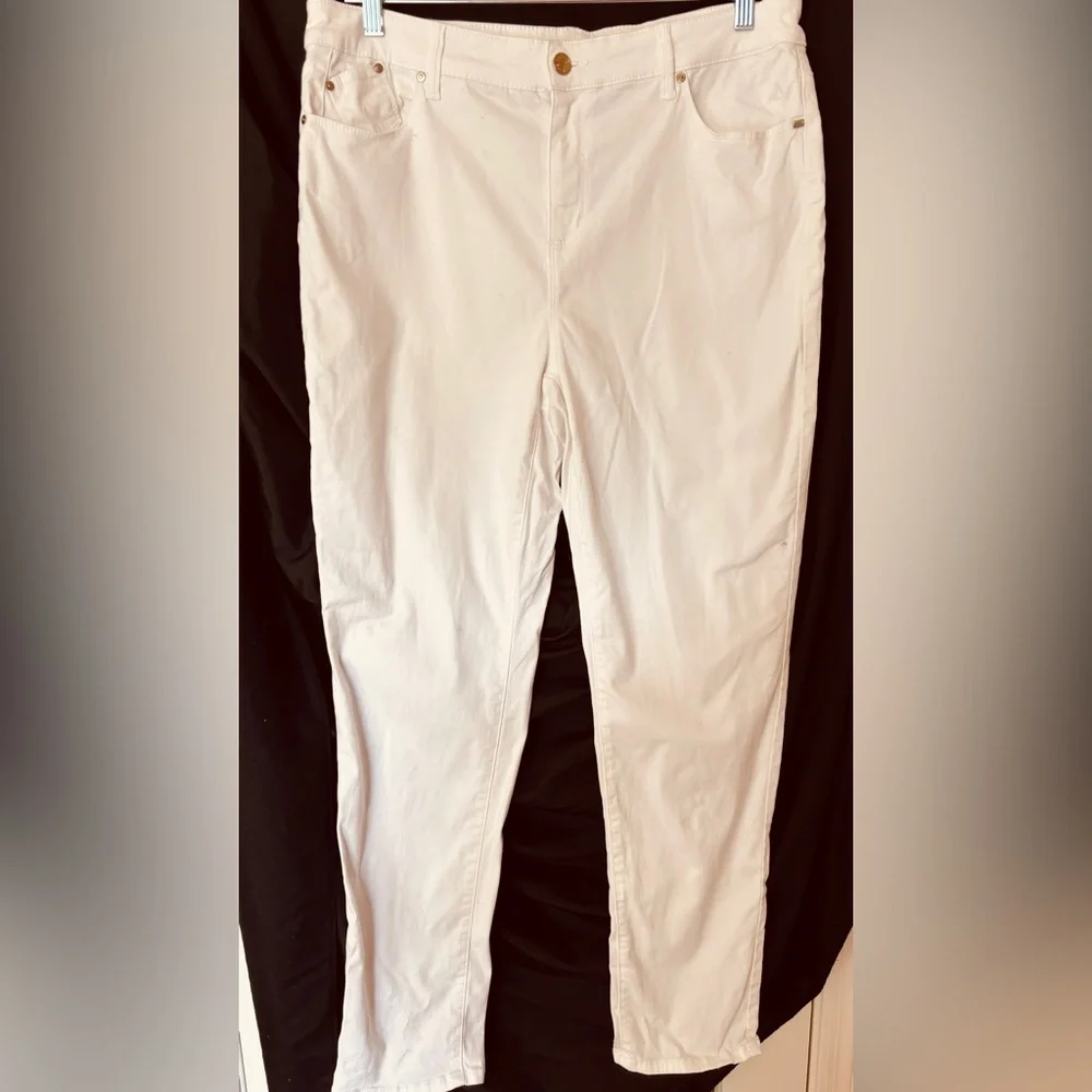 Chico’s White Jegging Women’s Size 2.5 Casual Soft - Picture 2 of 10